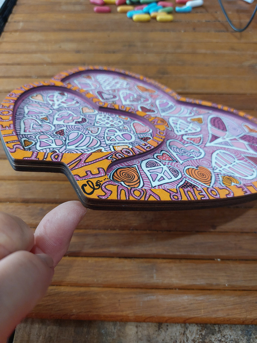 Si le coeur vous en dit...Piece unique! Frais de port offert.