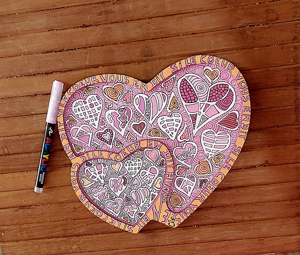 Si le coeur vous en dit...Piece unique! Frais de port offert.